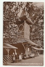 1913 postcard Ilford Clock Tower Cranbrook Park published by JW King Essex