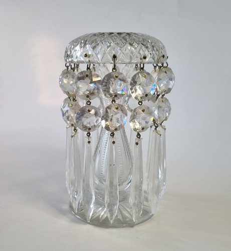 Antique table lustre clear cut - lustre,