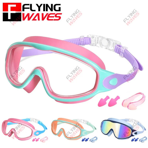 Colorful kids swim goggles - colorful,