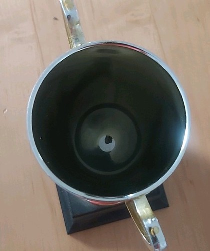 Silver trophy cup - silver, with