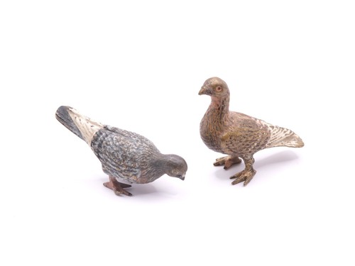 Pair antique miniature cold - miniature,