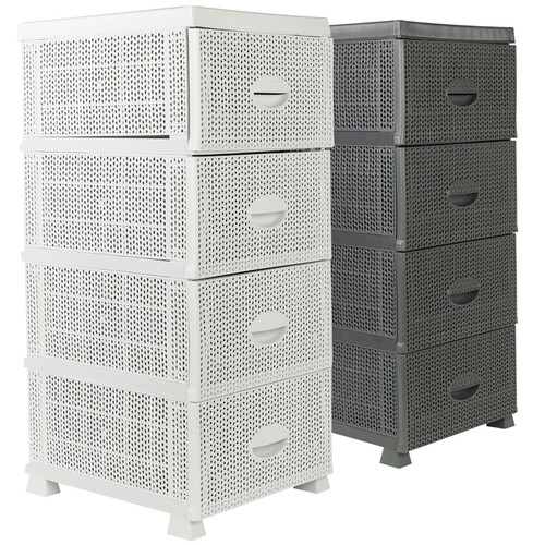 Drawer rattan effect - effect, plastic