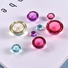 Crystal Epoxy Resin Mold Half Ball Beads Oblate Cabochon Pendant Silicone Mould