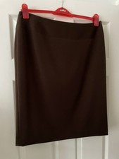 RAFAELLA Nice Quality Brown Lined Skirt US Size 12 Fit UK 14-16 NEW Never Worn