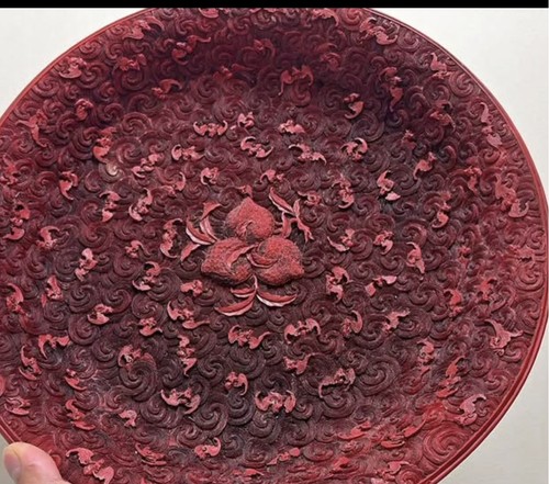 Large chinese red cinnabar - chinese,