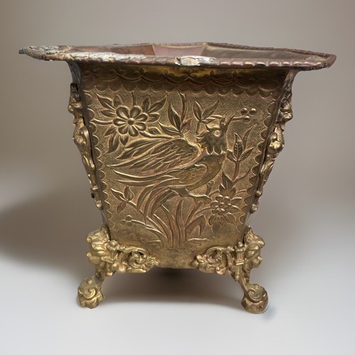 Antique footed planter - antique,