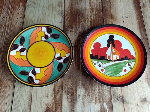 Two decorative ceramic plates
