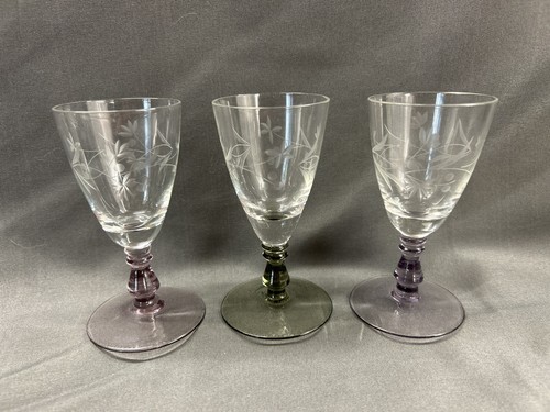 Vintage sherry port glasses - port,