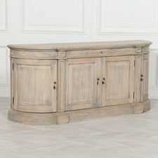 French Country Carved Buffet Rustic Wooden Large Sideboard Cabinet Cupboard