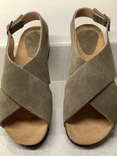 SCHOLL SAND SUEDE LEATHER LOW