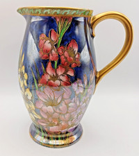 Maling Pottery Gladioli Flowers Jug 6322 c1935