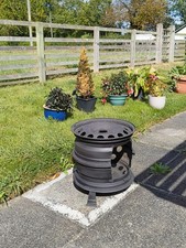 Steel Wheel Fire Pit