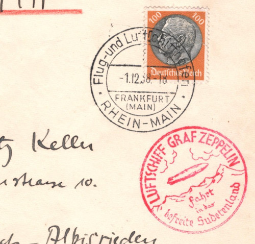 Germany zeppelin air mail - zeppelin,