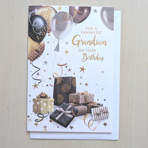 Grandson birthday card - grandson,