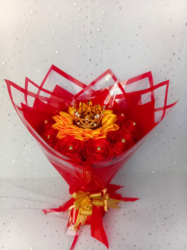 Handmade satin ribbon - handmade, rose