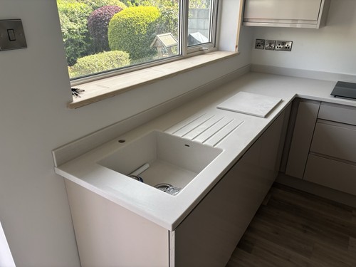 Corian worktops supplied for - supplied,