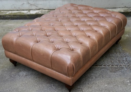 Baxter leather ottoman - baxter,