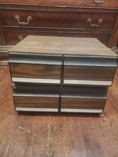 Vintage Wood Toned VHS Holder