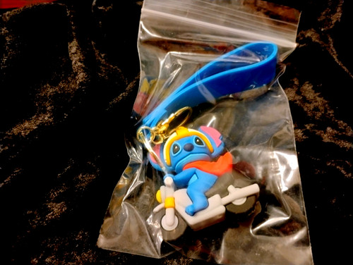 Stitch riding gray scooter - stitch, a