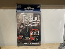 Leyland Bus Serves London Metal Sign