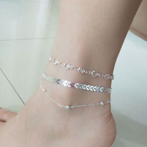 Women ankle bracelet - bracelet, 925