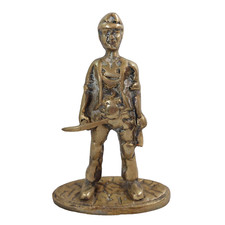 Solid Brass Coal Miner