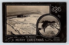 England: Merry Christmas From 'The Mermaid, Cook's Hollow, Leek, Staffs.