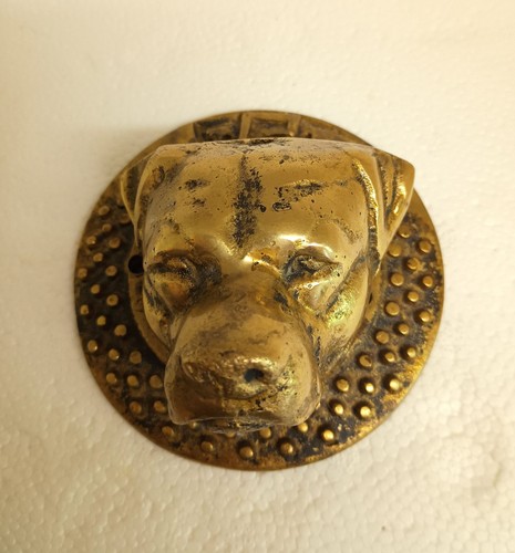 Vintage brass staffie - vintage,