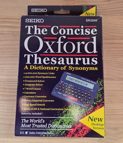 Seiko concise oxford thesaurus - oxford,