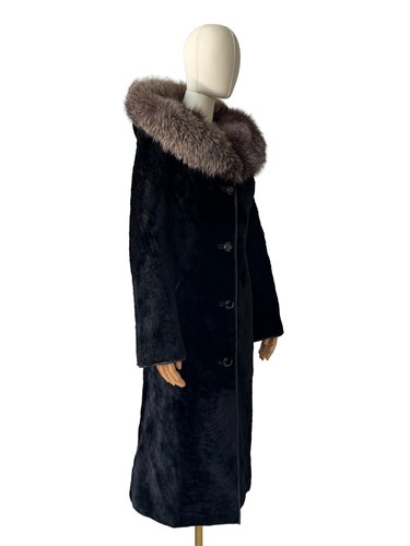 Vintage real sheepskin hooded - vintage,