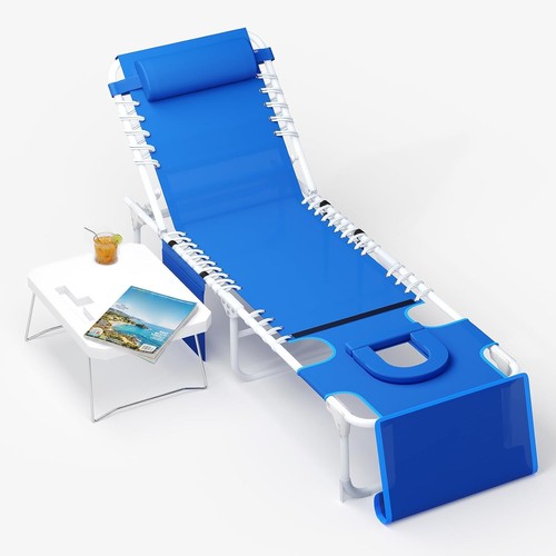 Outdoor folding sun lounger - folding,
