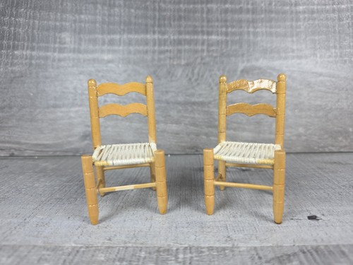 Vtg dollhouse wooden ladder - vtg,