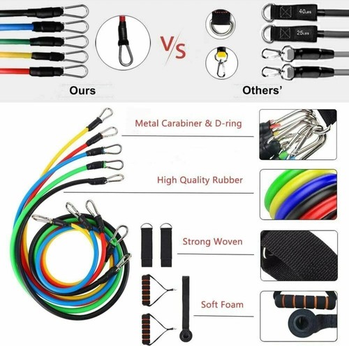 12pieces resistance bands set - resistance,