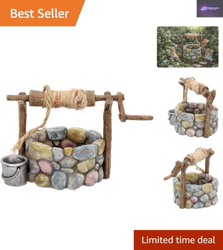 Authentic rustic wishing well - authentic,