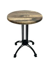 Vintage bistro table with a