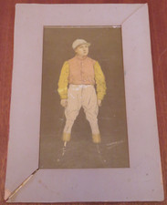 Frank Wootton Horse Jockey Coloured Lithograph Portrait by Alick PF Ritchie Art