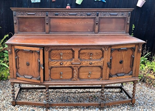 Antique jacobean revival oak - jacobean,