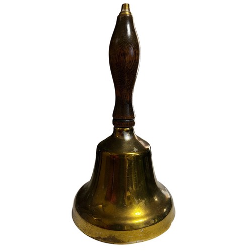 Vtg brass teachers hand bell - teachers,