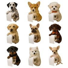 Resin Dog Toilet Paper Holder
