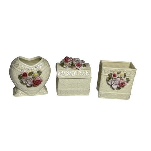Vintage 90s ceramic vanity - vintage,