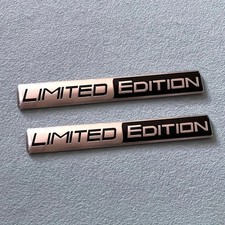 2x 3D Limited Edition Logo Car