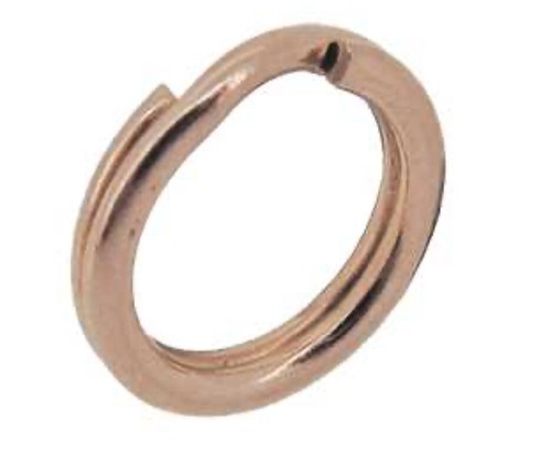9ct rose gold - split, ring