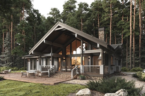 Luxury prefabricated log cabin - luxury,