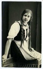 1920s LATVIA Latvian Girl in