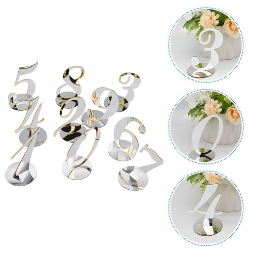 10pcs acrylic table numbers - acrylic,