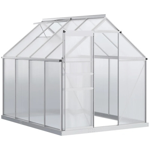 8x6ft polycarbonate greenhouse - 8x6ft,