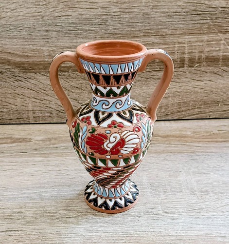 Greek hand made vtg terracotta - greek, hand-made
