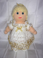 Hand knit fairy doll - knit,