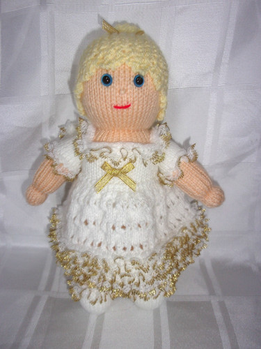 Hand knit fairy doll - hand, soft