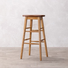 VINTAGE STYLE BAR STOOL WOODEN